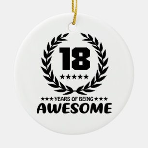18 Jahre des Seins fantastisch Keramik Ornament
