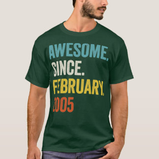 18 Jahre Phantastisch seit Februar 2005 18. Geburt T-Shirt