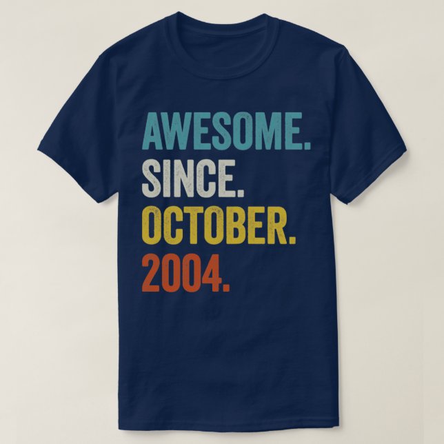 18 Jahre Phantastisch seit Oktober 2004 18. Geburt T-Shirt (Design vorne)