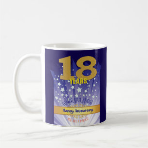 18-jähriges CUSTOM-Wiederherstellungsjubiläum Fett Kaffeetasse
