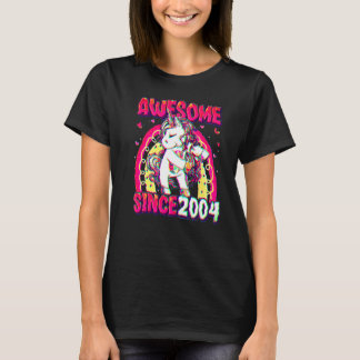 18-jähriges Einhorn mit Flossing zum 18. Geburtsta T-Shirt