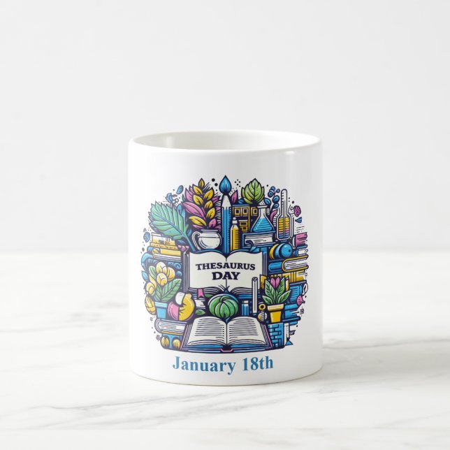 18. Januar - Thesaurus-Tag Kaffeetasse (Mittel)