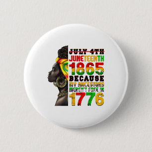 18. Juni 1865 Afrikanische Amerikanische Freiheit Button