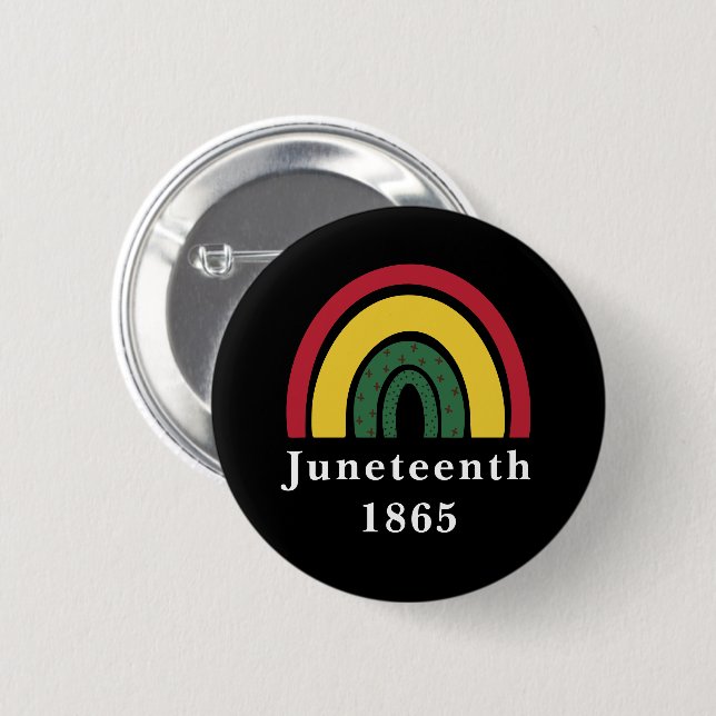 18. Juni 1865 Afrikanische Amerikanische schwarze  Button (Vorne & Hinten)