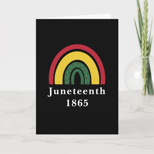 18. Juni 1865 Afrikanische Amerikanische schwarze  Karte (Vorderseite)