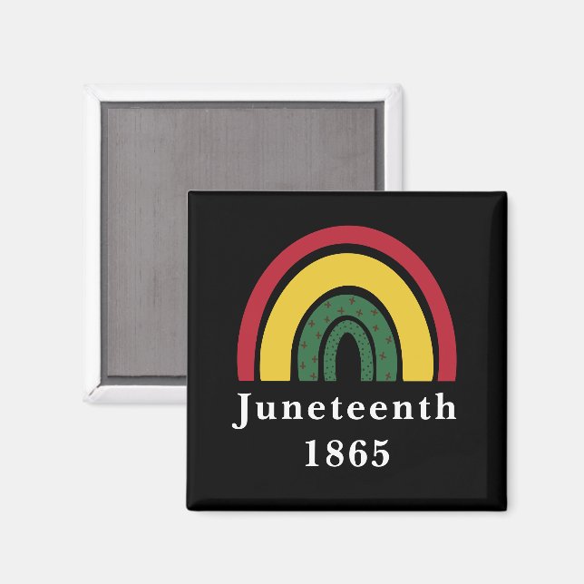 18. Juni 1865 Afrikanische Amerikanische schwarze  Magnet (Vorderseite/Rückseite)