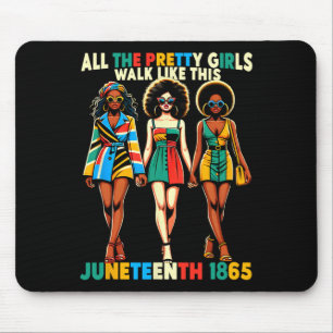 18. Juni 1865 Feiert Freiheit zum Blac Mousepad