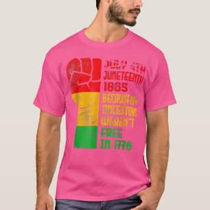 18. Juni 1865 Freiheit Pride Fist Black African F T-Shirt