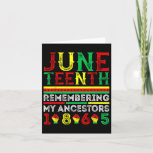 18. Juni 1865 Gedenken an die Junetät meiner Vorfa Karte