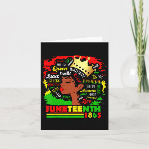 18. Juni 1865 Pride Celebrate Black Women Afrika Karte