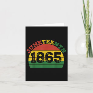18. Juni 1865 Schwarze afrikanische amerikanische Karte