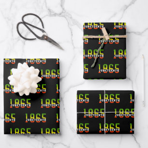 18. Juni 1865: Schwarze Freiheit feiern Geschenkpapier Set