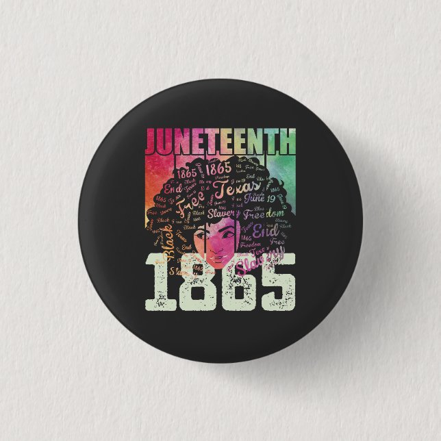 18. Juni 1865 Schwarze Freiheit in Afrika Button (Vorderseite)