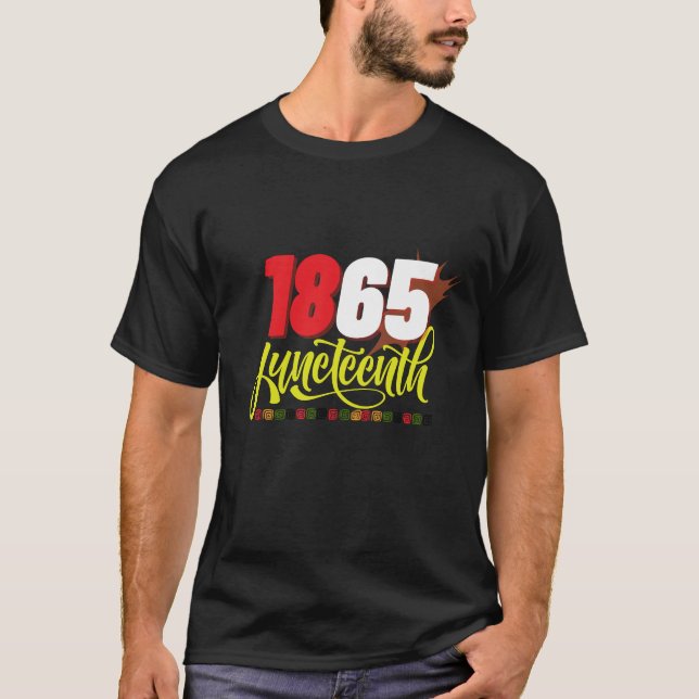 18. Juni 1865 Schwarze Freiheit T-Shirt (Vorderseite)