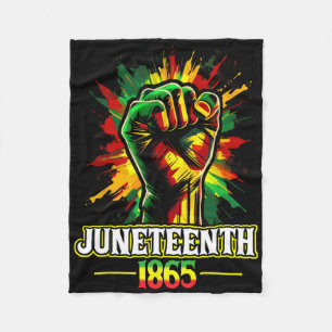 18. Juni 1865 Schwarze Geschichte Afrikanische Ame Fleecedecke