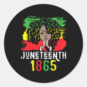 18. Juni 1865 Shirt Freiheit Tag Schwarze Frauen B Runder Aufkleber