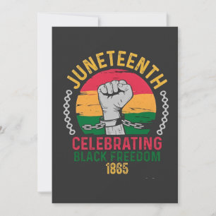 18. Juni: Schwarze Freiheit 1865 Feiertagskarte