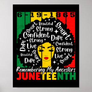 18. Juni: Schwarze Freiheit 1865 Pride Bl Poster
