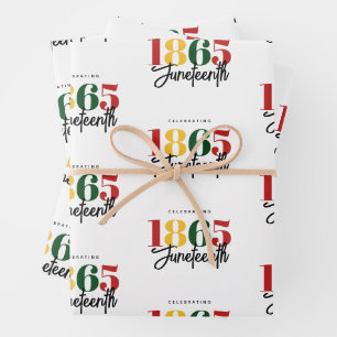 18. Juni Schwarze Geschichte Geschenkpapier Set