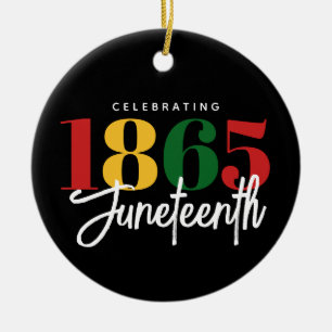 18. Juni Schwarze Geschichte Keramik Ornament