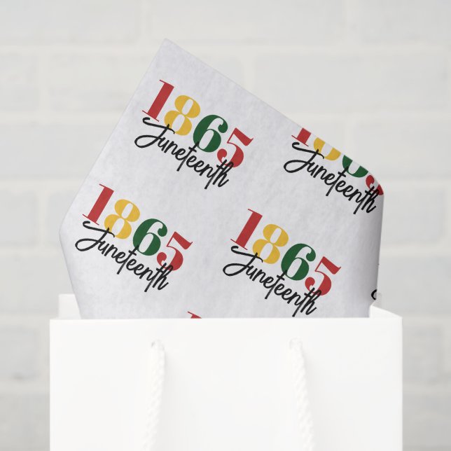 18. Juni Schwarze Geschichte Seidenpapier (Geschenktüte)