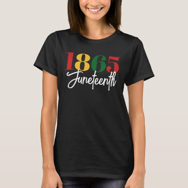 18. Juni Schwarze Geschichte T-Shirt (Vorderseite)