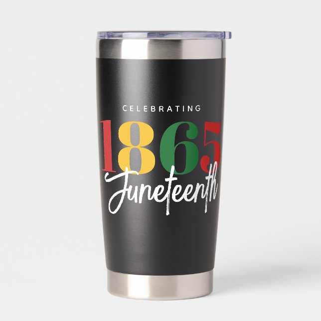 18. Juni Schwarze Geschichte Thermobecher (Links)