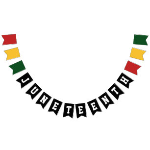 18. Juni Schwarze Geschichte Wimpelkette