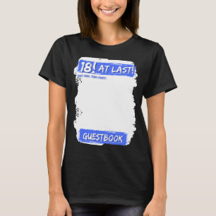 18 Letztes Party Gästebuch bis 18 Geburtstag signi T-Shirt