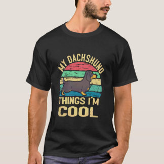 18 Mein Dachshund Ding Ich bin cool - Vintage T-Shirt