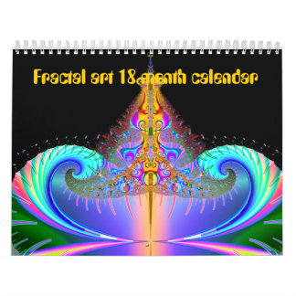 18-Monats-Fraktalkunstkalender Kalender