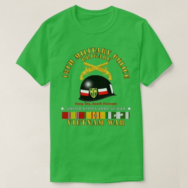 18. MP Brigade Helmet Vietnam w SVC T-Shirt (Design vorne)