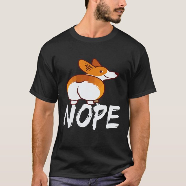 18 Nein - Corgi T-Shirt (Vorderseite)