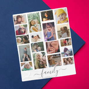 18 Niedlicher FotoCollage-Speicher für die Liebe Fleecedecke