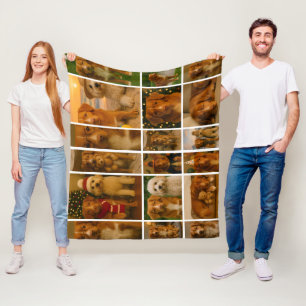 18 Personalisierte Vorlage für FotoCollage Fleecedecke