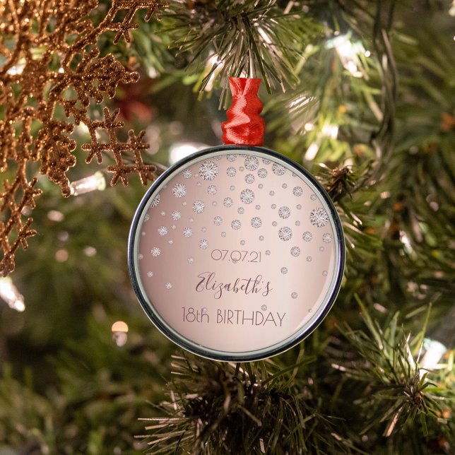 18. Rose Golddiamanten funkelnder Name Ornament Aus Metall (Von Creator hochgeladen)