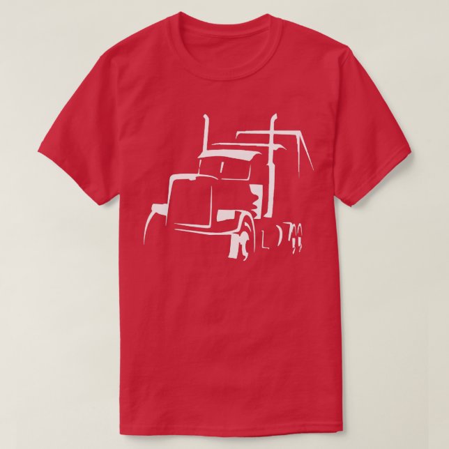 18 Sattelkraftfahrzeug für Lkw-Fahrer, Liebe O T-Shirt (Design vorne)