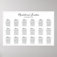 18 Tabelle Einfache Eleganz Hochzeitskarte