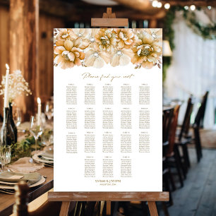 18 Tabelle Orangefarbene Hochzeitskarte Poster