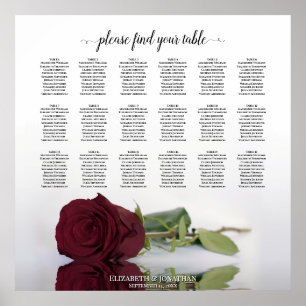 18 Tableau Burgundy Red Rose Mariage Tableau de si