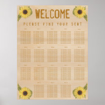 18 Tableaux Tableau de sièges Fleur de soleil en b