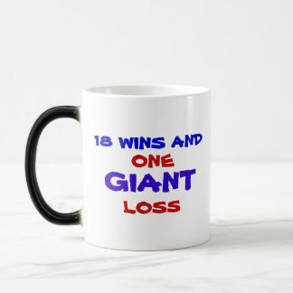 18 VICTOIRES ET UNE TASSE GÉANTE DE PERTE