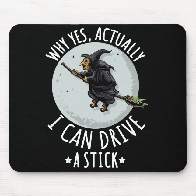 18 Warum ja, kann ich tatsächlich eine Stick Funny Mousepad (Vorne)