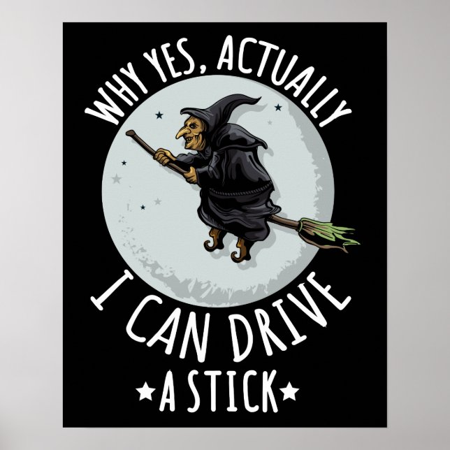 18 Warum ja, kann ich tatsächlich eine Stick Funny Poster (Vorne)