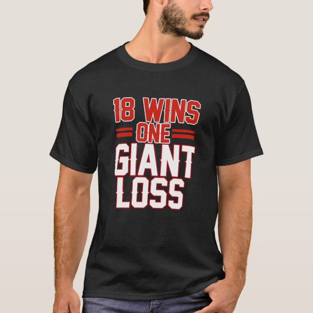 18 WINS 1 GIANT LOSS NEW YORK FOOTBALL SHIRT (Vorderseite)