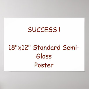 18"x12" Standard-Hochglanzposter Poster