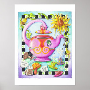 18"x24" ARCHIVALDRUCKER - MAD ÜBER TEA-PARTY Poster