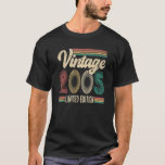 18 Year Old  Boys Girls Vintage 2005 18th Birthday T-Shirt<br><div class="desc">18 Year Old  Boys Girls Vintage 2005 18th Birthday Retro.</div>