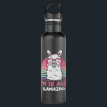 18 Years Old Bday Llamazing 18th Birthday Llama Edelstahlflasche<br><div class="desc">Retro Vintage Style Birthday Gift Design Perfect To Pair With Shorts,  Leggings Or Jeans For A Casual Yet Trendy Look. Humorous Funny Humor Birthday Gift Outfit For Family Member,  Loved One Or Yourself. Matches Loads Of Clothes. GET YOURS TODAY!</div>