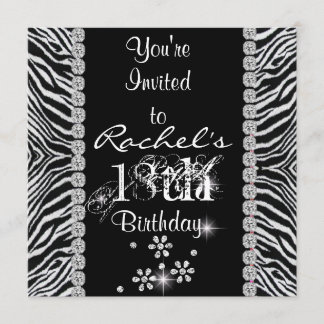 18e anniversaire avec une invitation à la concepti